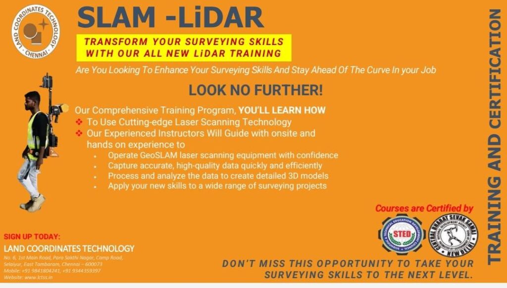 SLAM LiDAR training institute in TamilNadu