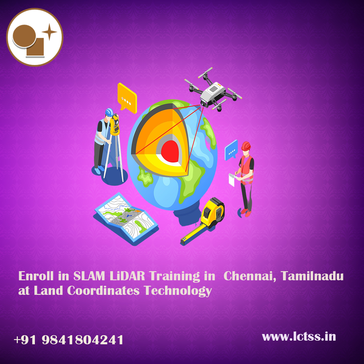 Enroll in SLAM LiDAR Training in Chennai, Tamilnadu at Land Coordinates Technology