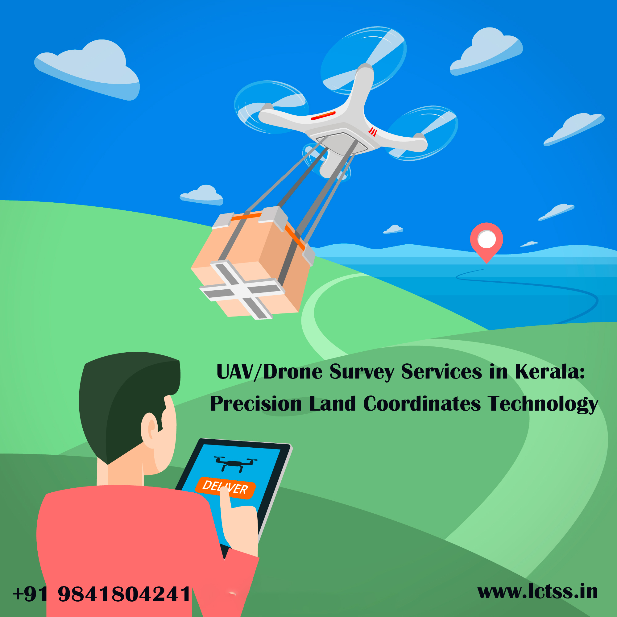 UAV/Drone Survey Services in Kerala: Precision Land Coordinates Technology